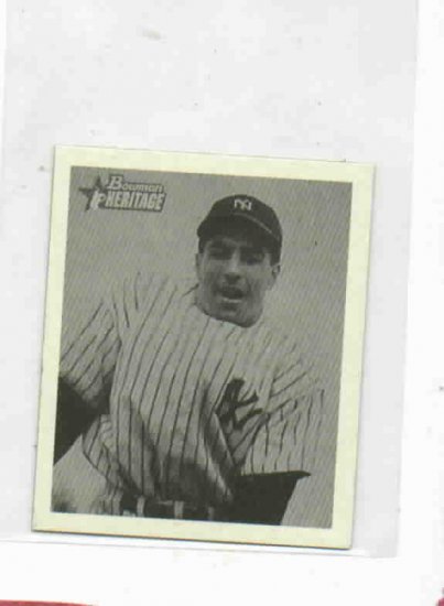 2001 Bowman Heritage Mini Reprint Phil "Scooter Rizzuto New York Yankees Baseball Card