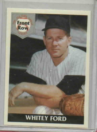 1992 Front Row Whitey Ford PROMO # 1 New York Yankees Baseball Card Oddball