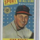 2003 Topps Shoebox Stan Musial 58 All Star St. Louis Cardinals Baseball Card