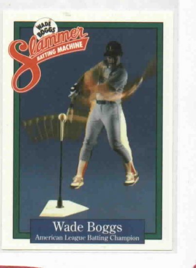 ODDBALL Legend Sporting Goods Wade Boggs Slammer Batting Machine Baseball Card RARE Boston Red Sox
