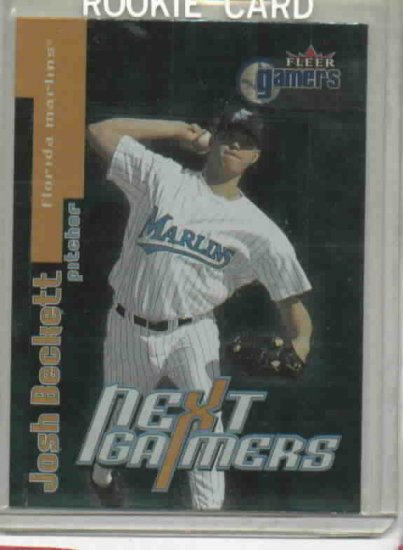 2000 Fleer Gamers Next Gamers Josh Beckett Rookie Card Marlins Yankees