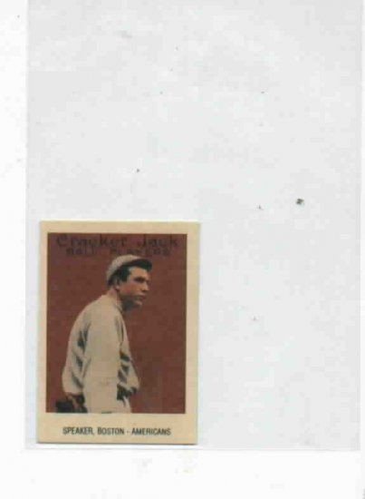 1993 Cracker Jack Tris Speaker Boston Red Sox Mini Oddball 1915 Set Reprint