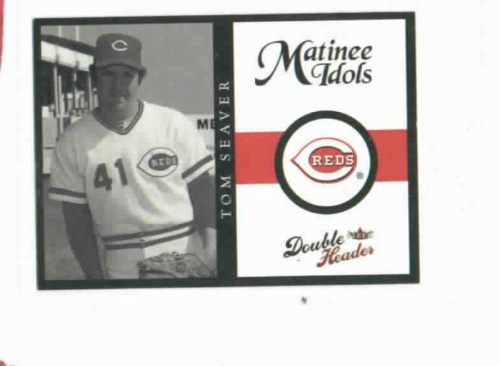 2003 Fleer Double Header Matinee Idols Tom Seaver Cincinnati Reds HOF