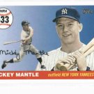 2008 Topps Mickey Mantle Home Run History HR # 533 New York Yankees