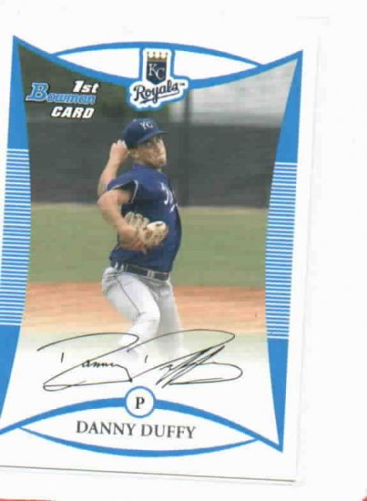 2008 Bowman Draft Picks Danny Duffy Kansas City Royals Rookie Card