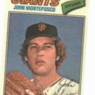 1977 Topps Cloth Sticker John Montefusco San Francisco Giants