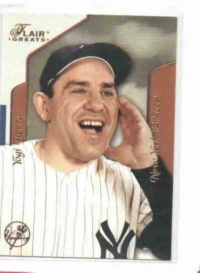 2003 Fleer Flair Greats Yogi Berra New York Yankees Baseball Card