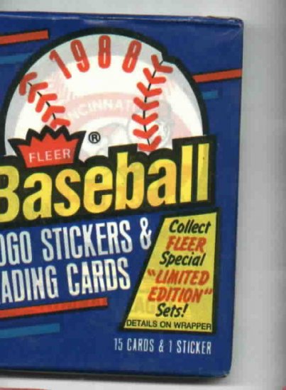 1988 Fleer Baseball Cards Unopened Wax Pack