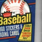 1988 Fleer Baseball Cards Unopened Wax Pack
