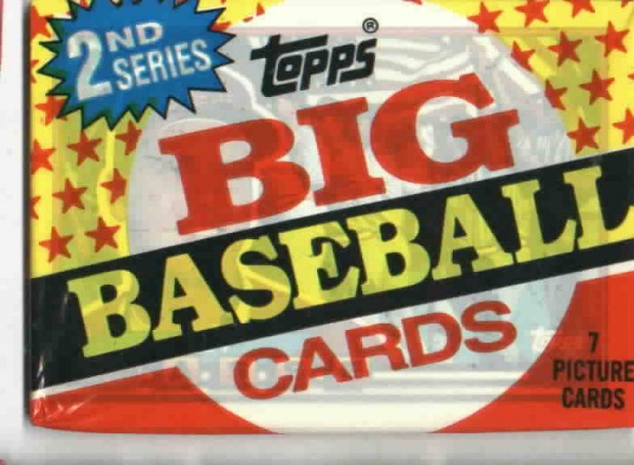 1989 Topps Big Baseball Cards Unopened Wax Pack
