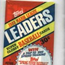 1988 Topps Major League Leaders Baseball Cards Unopened Pack
