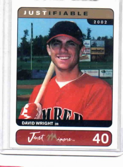 2002 Just Minors Justifiable David Wright Rookie Card New York Mets