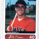 2002 Just Minors Justifiable David Wright Rookie Card New York Mets