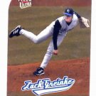 2005 Fleer Ultra Gold Medallion Zack Greinke Kansas City Royals