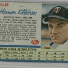 1962 Post Harmon Killebrew Baseball Card Minnesota Twins