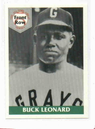 1992 Front Row PROMO Buck Leonard Baltimore Stars Brooklyn Giants Oddball Basebll Card Negro League