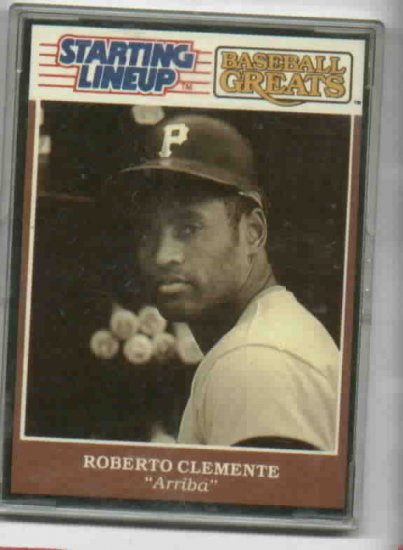 1989 Kenner Starting Lineup Baseball Greats Roberto Clemente Pittsburgh Pirates Oddball
