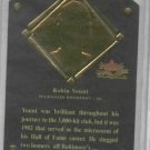 2002 Fleer Fall Classics Robin Yount HOF Plaque Milwaukee Brewers #D / 1999