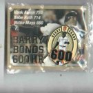 Barry Bonds 600 HR Pin San Francisco Giants Oddball