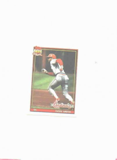 1991 Topps Cracker Jack Ozzie Smith Mini Baseball Card St. Louis Cardinals Oddball