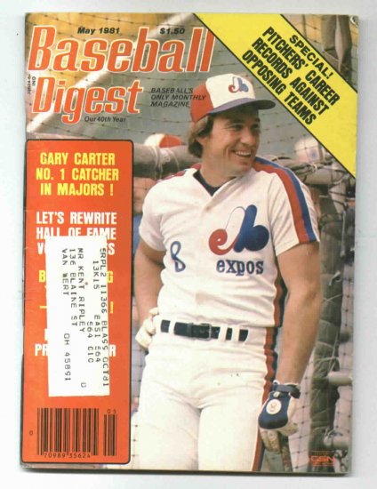 May 1981 Baseball Digest Gary Carter Cover Expos