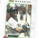 1990 Topps Magazine Robin Yount Baseball Card Milwaukee Brewers