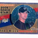 2009 Topps Heritage Chrome Brad Mills Toronto Blue Jays Rookie Card  #D / 1960