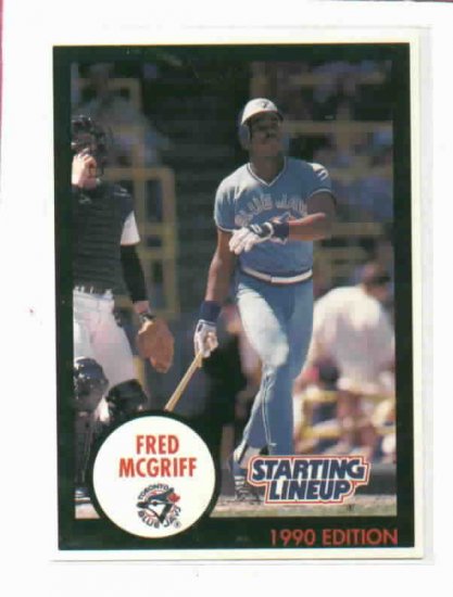 1990 Kenner Starting Lineup Fred McGriff Baseball Card Toronto Blue Jays Oddball