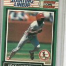 1989 Kenner Starting Lineup One On One Vince Coleman Baseball Card St. Louis Cardinals Oddball