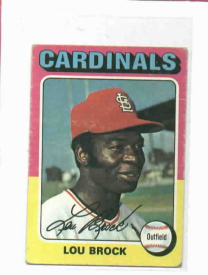 1975 Topps Mini Lou Brock St. Louis Cardinals VG/EX