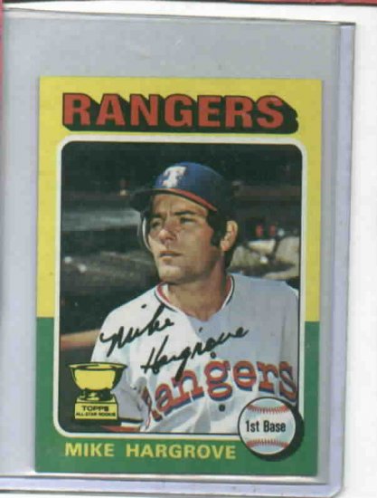 1975 Topps Mini Mike Hargrove Texas Rangers NRMT NICE CARD