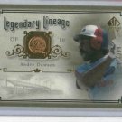 2005 Upper Deck Legendary Lineage Andre Dawson Expos #D / 399