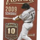 2009 Houston Astros Pocket Schedule Lance Berkman