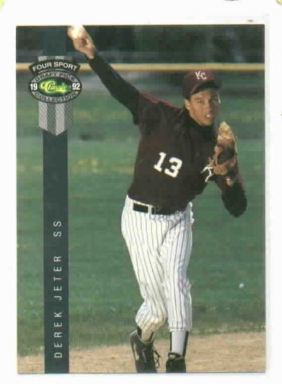 1992 Classic Four Sport Derek Jeter Rookie New York Yankees