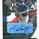 2001 Donruss Class Of 2001 Paul Phillips Rookie Autograph Kansas City Royals #D /1875