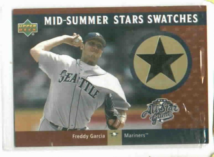 2002 Upper Deck Mid Summer Swatches Freddy Garcia Jersey Seattle Mariners