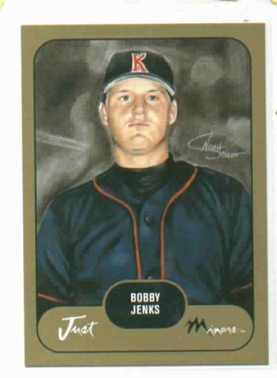 2002 Just Minors Bobby Jenks Serial Numbered /500 ROOKIE Angels White Sox