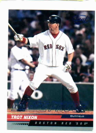 2005 Leaf Press Proof Trot Nixon #d / 75 Boston Red Sox