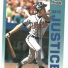 1992 Fleer Citgo 7-11 The Performer Collection Dave Justice Oddball Atlanta Braves