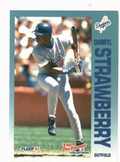 1992 Fleer Citgo 7-11 The Performer Collection Darryl Strawberry Oddball New York Mets