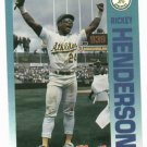 1992 Fleer Citgo 7-11 The Performer Collection Rickey Henderson Oddball Oakland A's