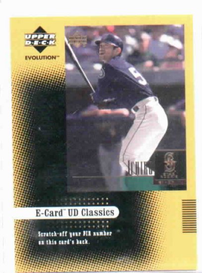 2001 Upper Deck Evolution E Card Classics Ichiro Suzuki Seattle Mariners