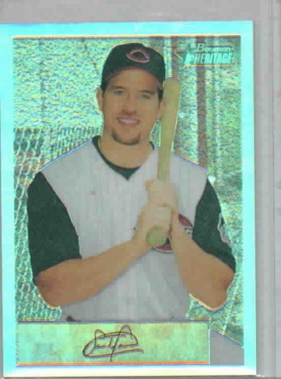 2002 Bowman Heritage Chrome Sean Casey Cincinnati Reds #D / 350