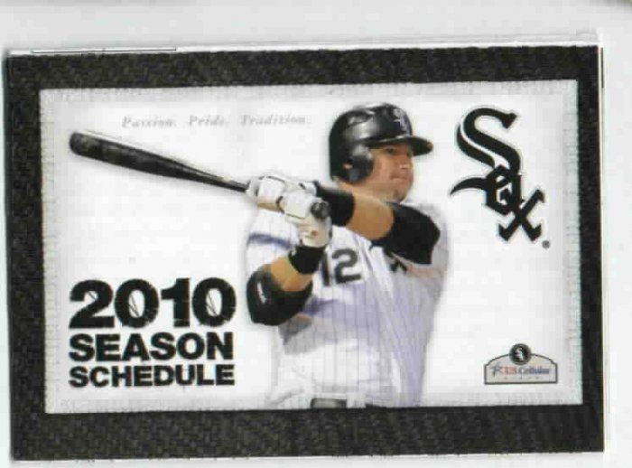 2010 Chicago White Sox Pocket Schedule