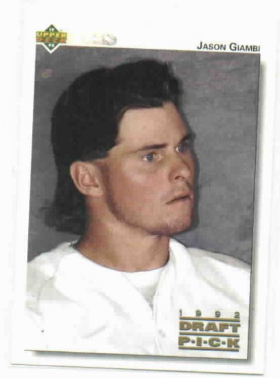 1992 Upper Deck Top Prospects Jason Giambi Rookie Oakland A's Rookie
