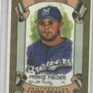 2007 Topps Allen & Ginter Dick Perez Sketch Card Prince Fielder Milwaukee Brewers