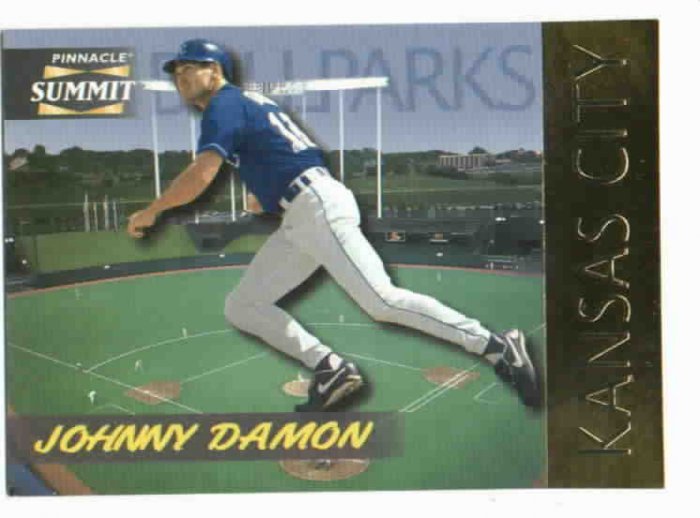 1996 Pinnacle Summit Ballparks Johnny Damon Kansas City Royals #d / 8000