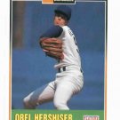 1993 Duracell Orel Hershiser Los Angeles Dodgers Baseball Card Oddball