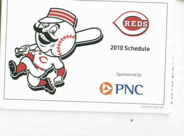 2010 Cincinnati Reds Pocket Schedule
