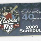 2009 San Diego Padres Pocket Schedule